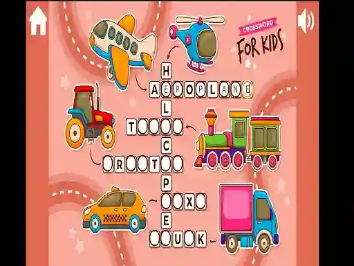 Гульня Crossword for Kids онлайн