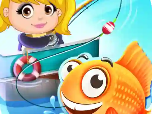 Гульня Nastya Fishing game онлайн
