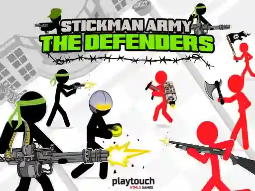 Гульня Stickman Army: The Defenders онлайн