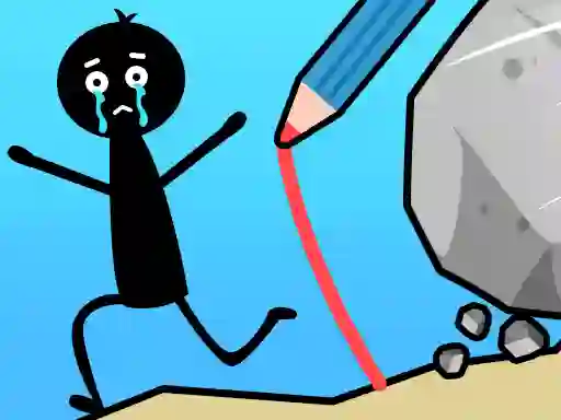 Гульня Save The Stick: Draw Line онлайн
