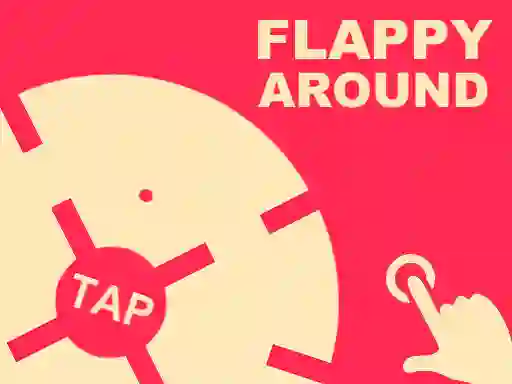 Гульня Flappy Around онлайн