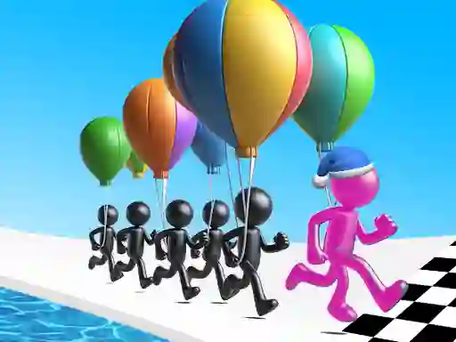Гульня Ballon Race 3D онлайн