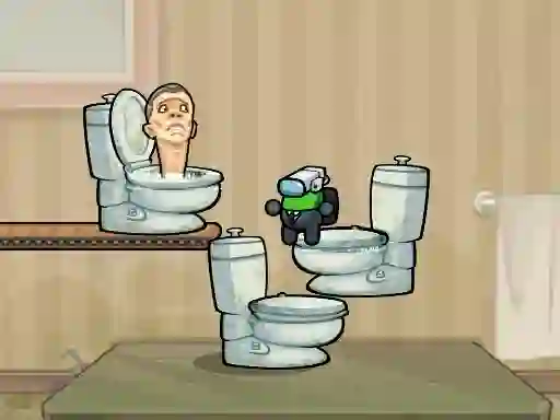 Гульня Impostor Jump Skibidi Toilet онлайн
