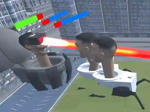 Гульня Skibidi Toilet Monster Fight онлайн