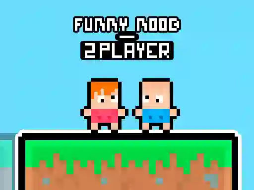 Гульня Funny Noob 2 Player онлайн
