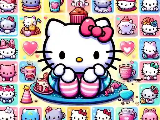 Гульня Cute Kitty Memory Challenge онлайн
