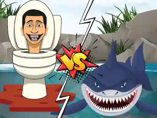 Гульня Hungry Shark Vs Skibidi онлайн