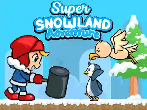 Гульня Super Snowland Adventure онлайн