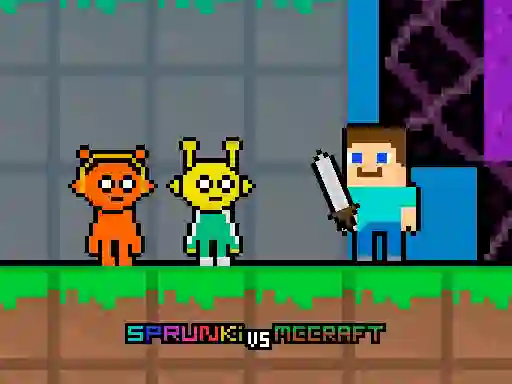 Гульня Sprunki vs MCCraft онлайн