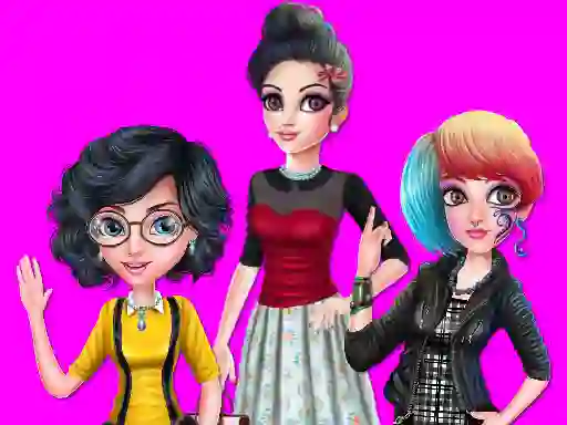 Гульня College Girl Squad Fashion Dressup онлайн