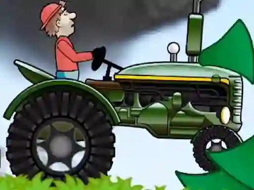 Гульня Tractor Driving Hill Climb 2D онлайн