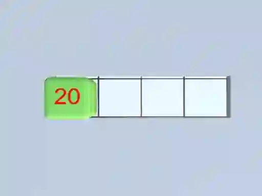 Гульня Number Box Swipe онлайн