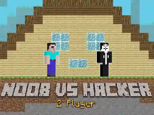 Гульня Noob vs Hacker 2 Player онлайн
