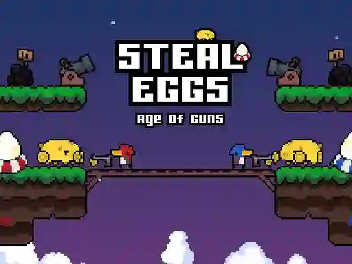 Гульня Steal Eggs Age of Guns онлайн