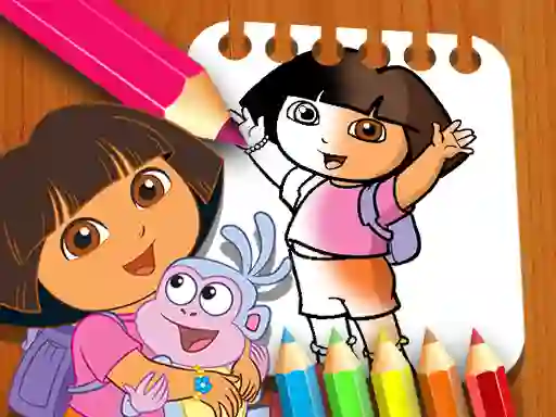 Гульня Dora the Explorer the Coloring Book онлайн
