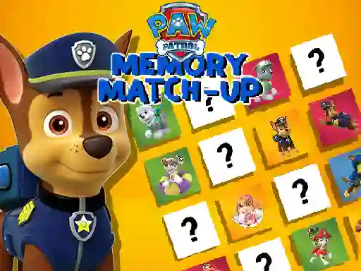 Гульня Paw Patrol Memory Match Up онлайн