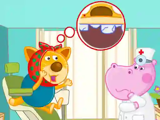 Гульня Hippo Dentist онлайн