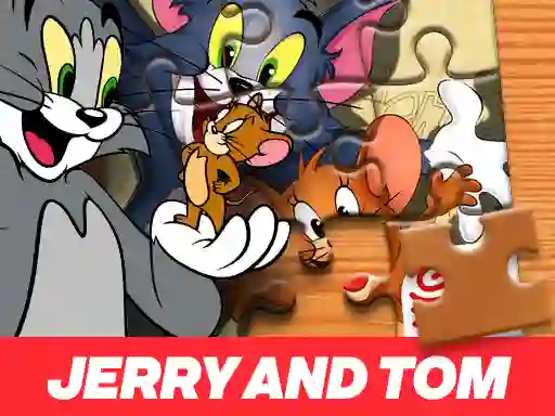 Гульня Jerry and Tom Jigsaw Puzzle онлайн