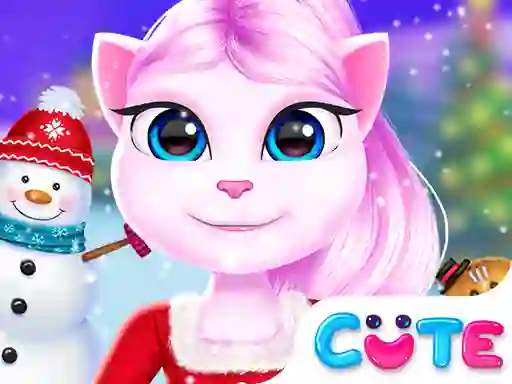 Гульня Angela Christmas Decor Game онлайн