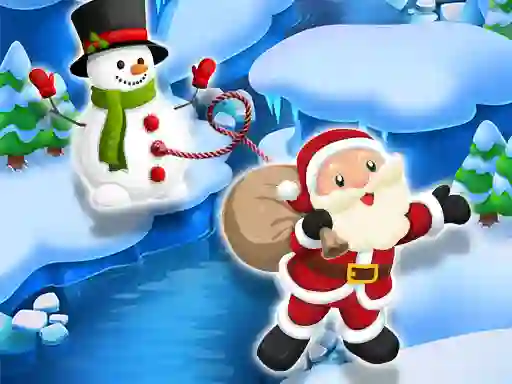 Гульня Santa SnowMan Jump онлайн