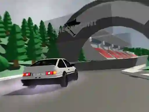 Гульня Low poly car racing онлайн