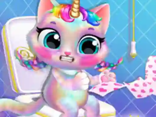 Гульня Twinkle My Unicorn Cat Princess Caring онлайн
