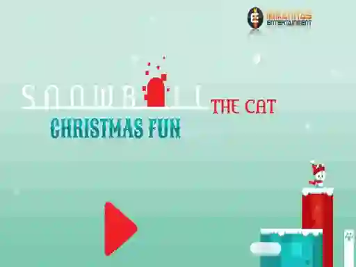 Гульня Snowball The Cat Christmas Fun онлайн