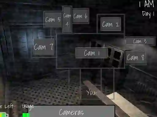 Гульня Five Nights at Horror Games онлайн