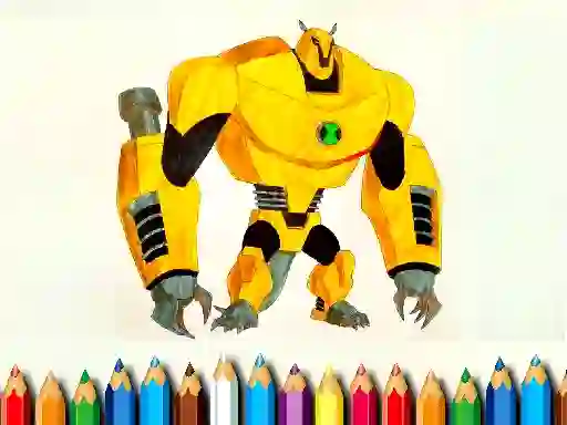 Гульня Ben10 Monsters Coloring book онлайн
