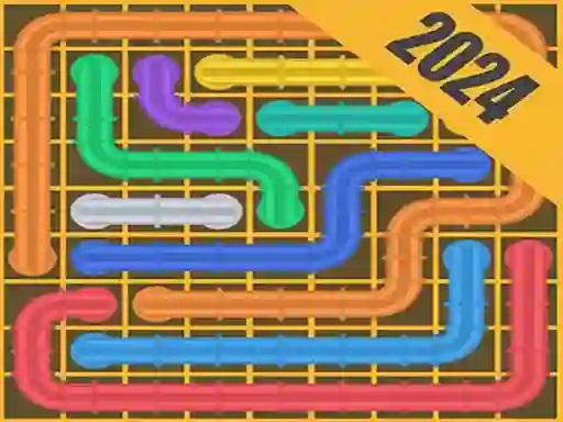 Гульня Connect Pipe Color Puzzle Game онлайн