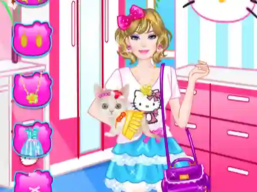 Гульня Barbie With Kitty онлайн