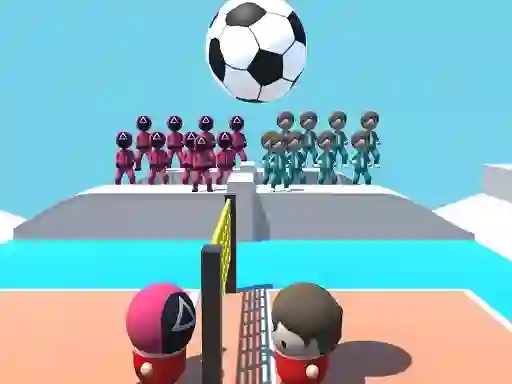 Гульня Volley Squid Gamer онлайн