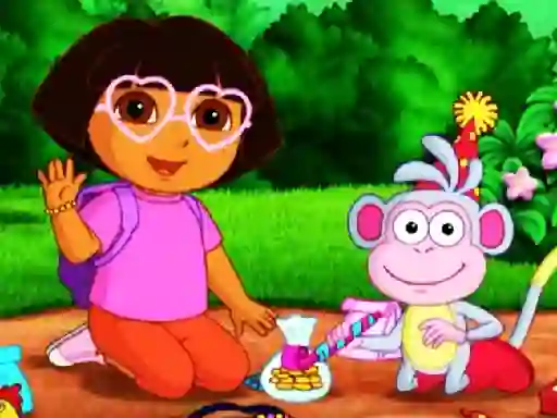 Гульня Dora Kids Puzzles онлайн