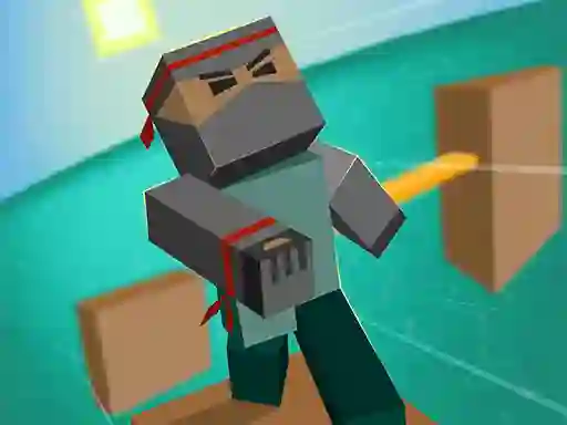 Гульня Blocky Parkour Ninja онлайн