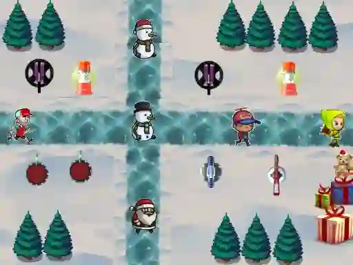 Гульня Christmas Defense онлайн