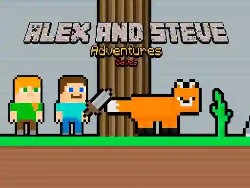 Гульня Alex and Steve Adventures Saves онлайн