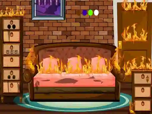 Гульня Fired House Escape онлайн