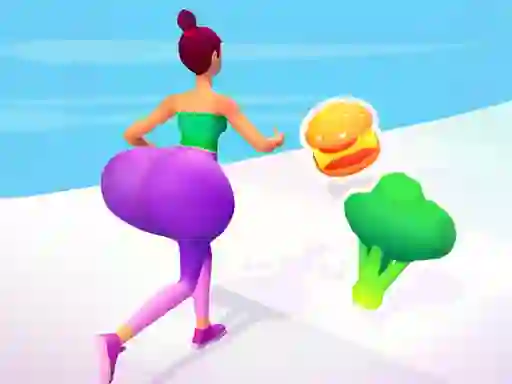 Гульня Twerk it! body Race 3D онлайн