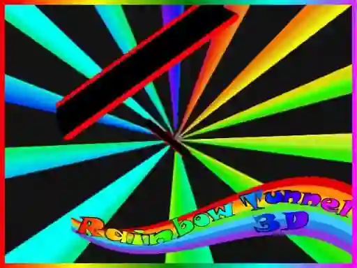 Гульня Rainbow Tunnel 3D онлайн