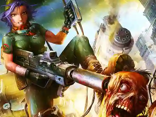 Гульня Zombie terror онлайн