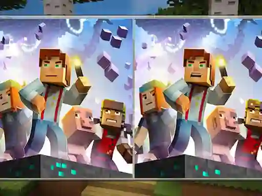 Гульня Minecraft Differences онлайн
