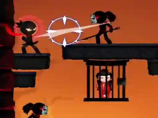 Гульня Ninja Stickman Warrior онлайн