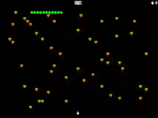 Гульня Centipede Attack 2D онлайн