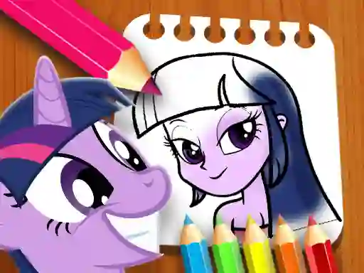 Гульня Equestria Girls Coloring Book онлайн