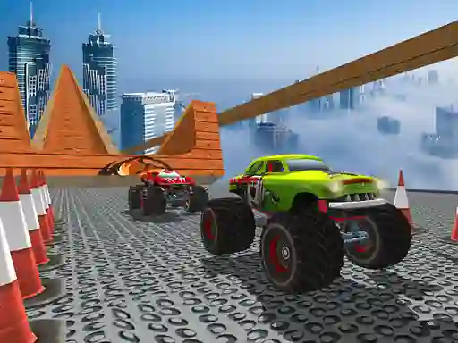 Гульня Monster Truck Ramp онлайн