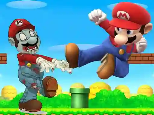 Гульня Super Mario vs Zombies онлайн
