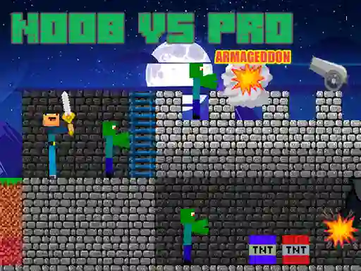 Гульня Noob vs Pro Armageddon онлайн
