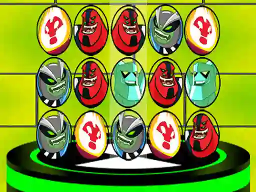 Гульня Ben 10 Match 3 Aliens онлайн