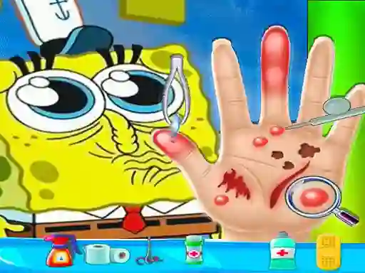 Гульня Spongebob Hand Doctor онлайн