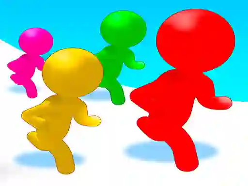Гульня Stickmen Color Run Switch онлайн